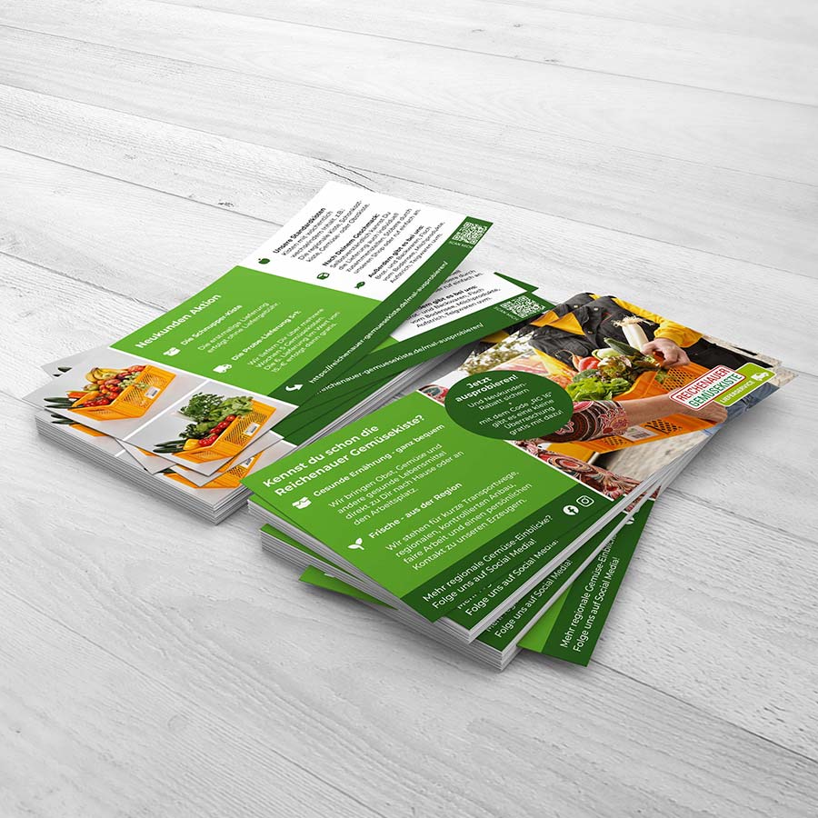 Flyer Design DIN lang – Reichenauer Gemüsekiste